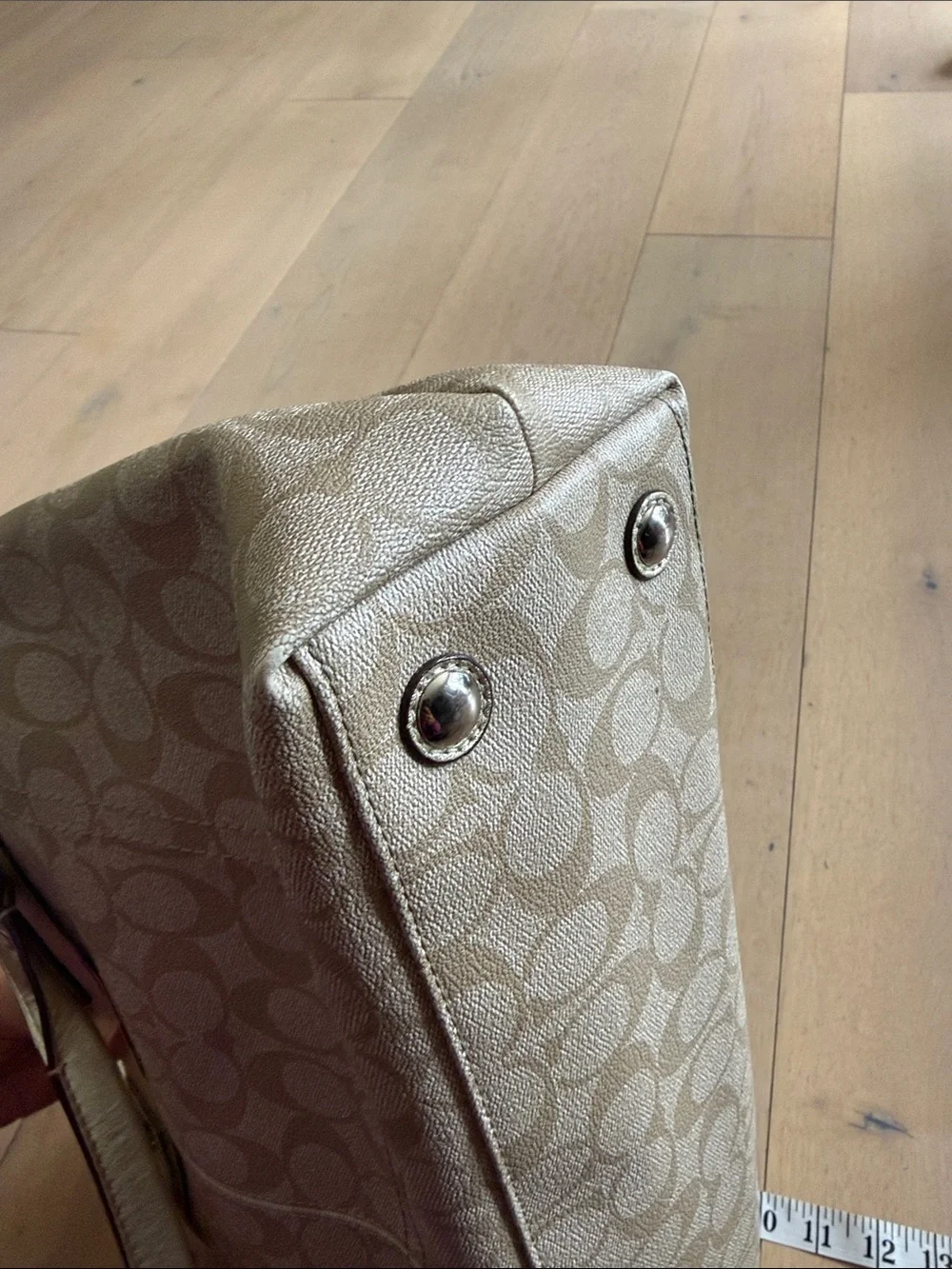 Coach Signature Canvas bag and wallet